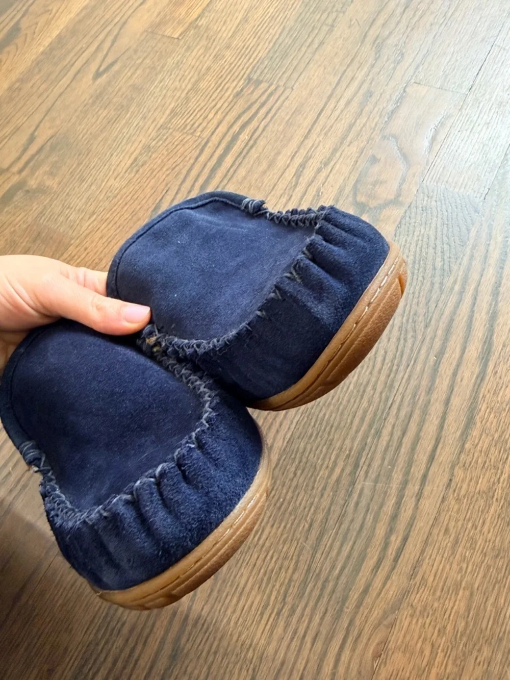 L.L. Bean Loafers Men's Wicked Good Slippers, Venetian Navy Blue 9 Medium EUC
